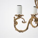 Lustre en laiton, Pologne, années 1950