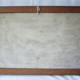 Oil board on panel depicting a signed seaside scene