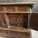 Italian chest carved wood