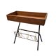 Vintage Side Table With Magazine Holder, 1960s