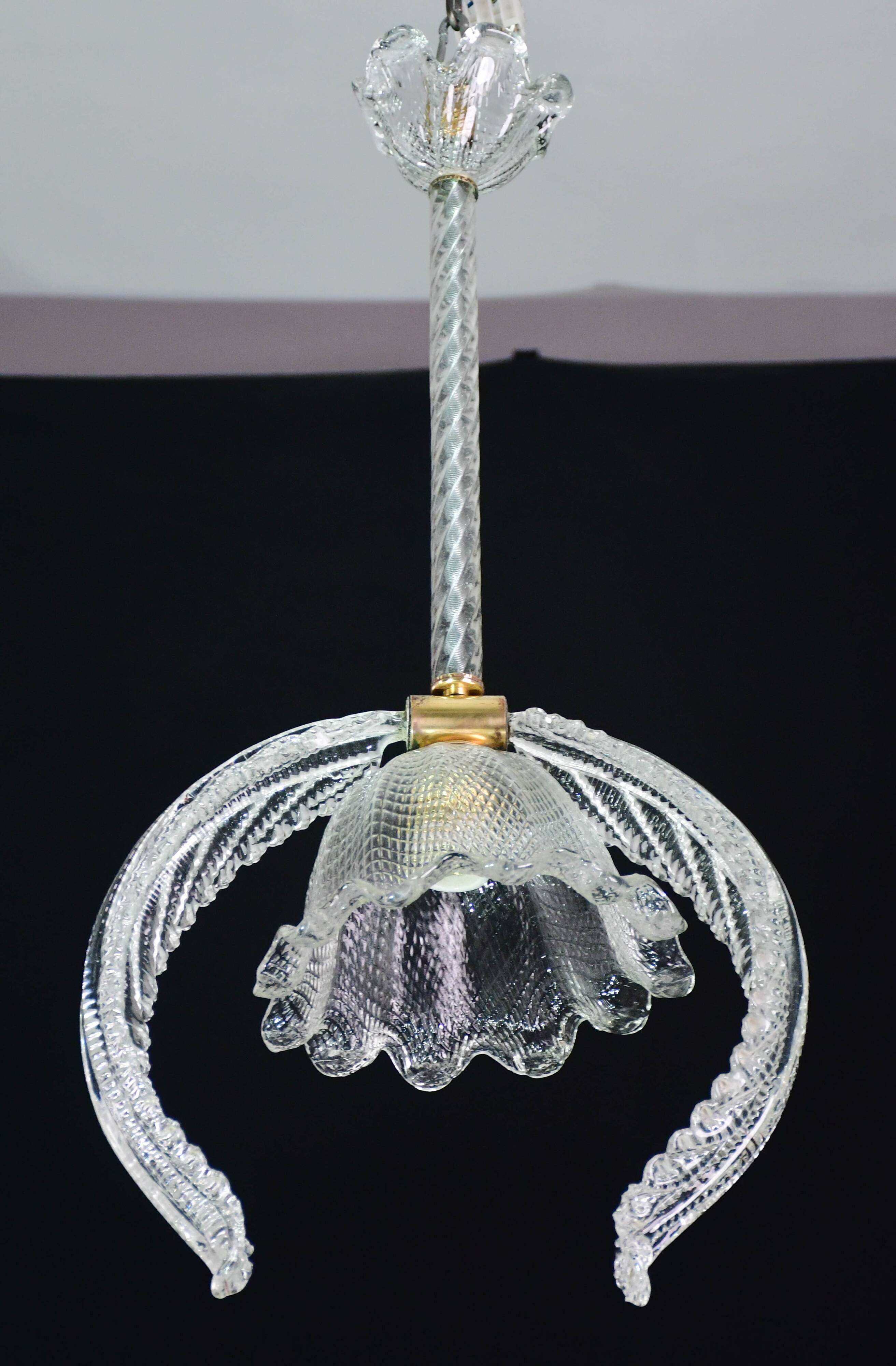 "Angel" Barovier e Toso pendant light, 1950s