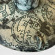 Jacques BLIN, pied de lampe à décor de visages stylisés