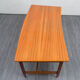 50s desk, teak, curved top, restored