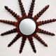 Spanish sun mirror in solid wood – 1960s, without gilding.