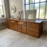 XXL golden oak craft furniture from the 50s