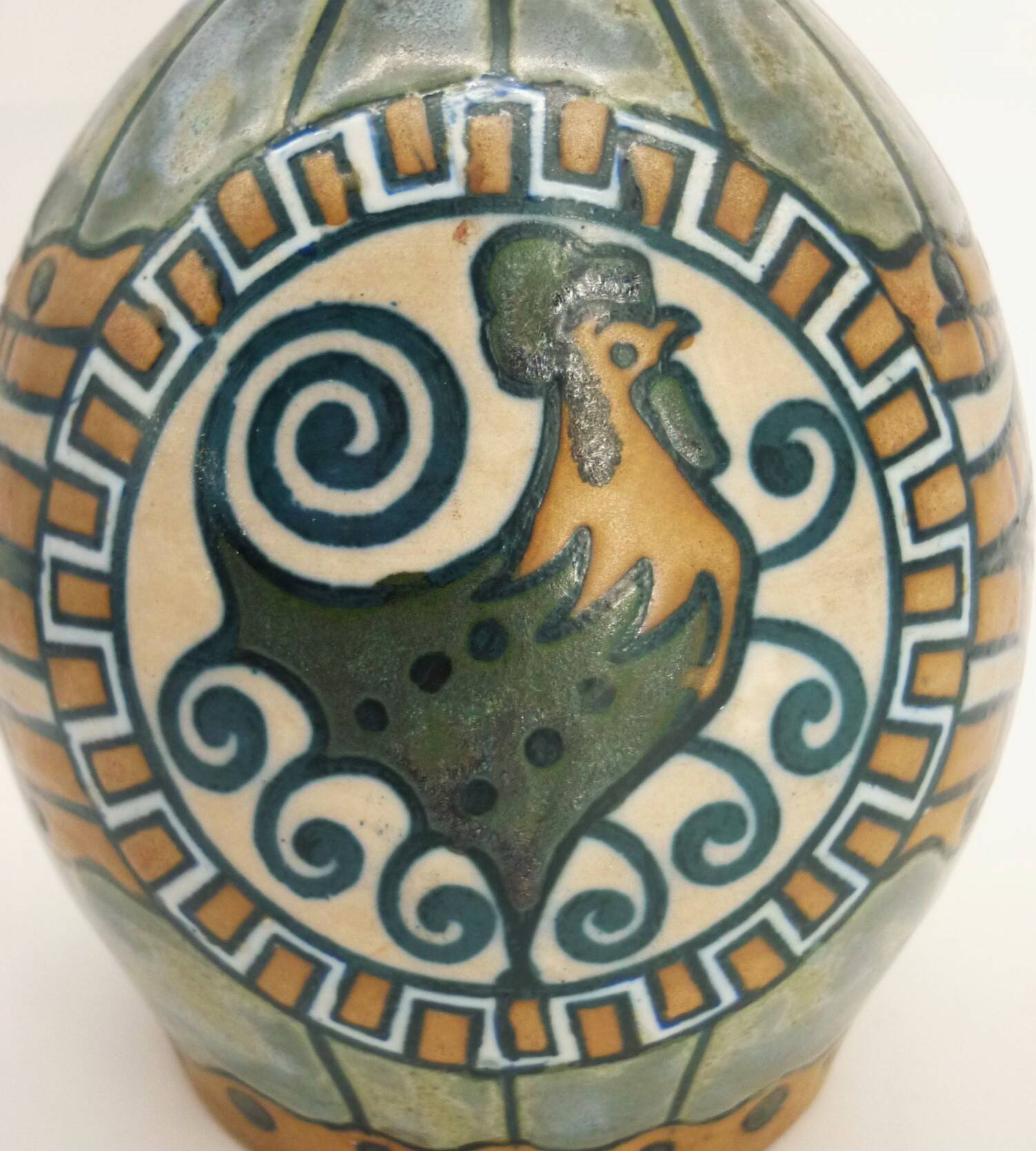Vase en grés émaillé, art déco vers 1920, signé Kèramis, Charles Catteau