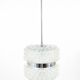 Suspension en verre facetté chromé style Karl Fagerlund des années 1960