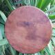 Old wooden round mirror