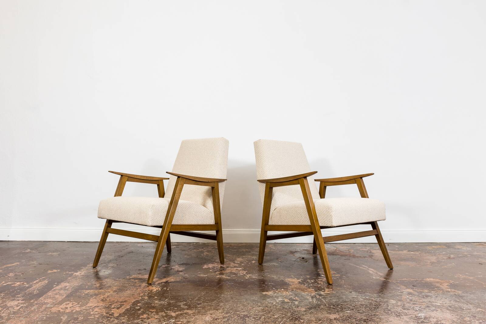 Pair of restored mid-century modern armchairs 1960's