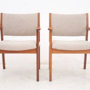A pair of armchairs, Denmark, 1960s. After restoration.