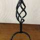 Vintage wrought iron candle holder