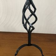 Vintage wrought iron candle holder