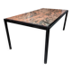 Pink granite desk table by George Ciancimino