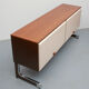 1970s sideboard room-devider in metal and teak