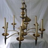 Lustre Empire en bronze et laiton doré