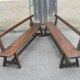 Pair of antique 19th century benches