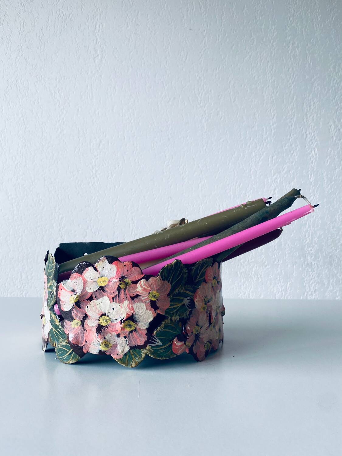 Antique wall planter
