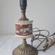Paire de lampes vintage laiton/ céramique