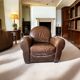Vintage club armchair in Havana leather from the late 20th century
