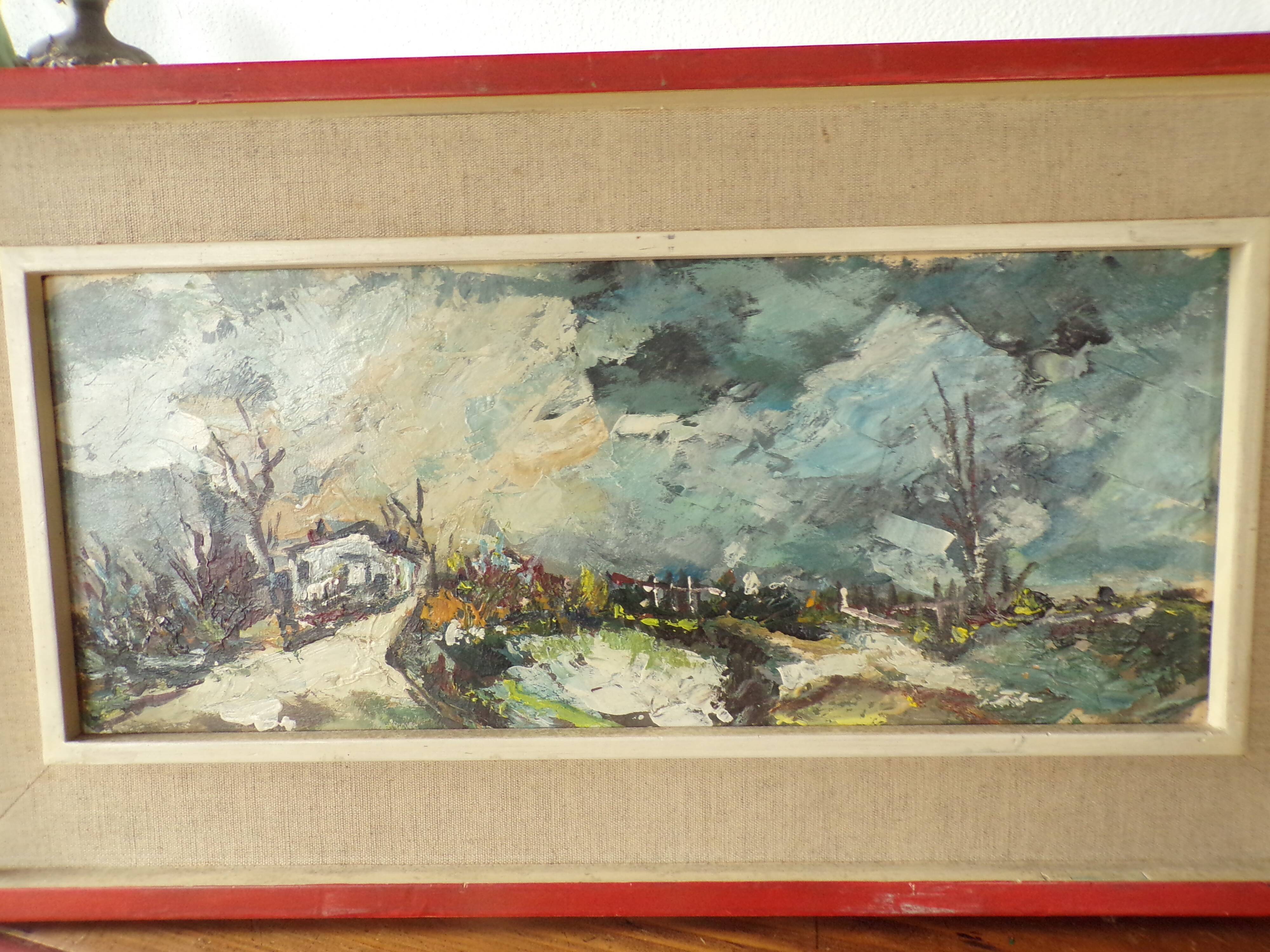 Oil on panel by Gilbert Chavan