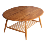 Retro vintage solid elm ercol model 454 supper table, coffee table