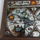 Vintage world map mirror board