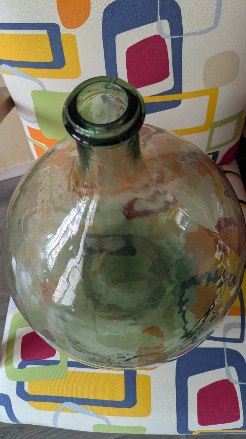 Authentic large antique Dame Jeanne