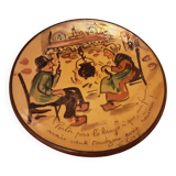Assiette poterie saint laurent du pape gery