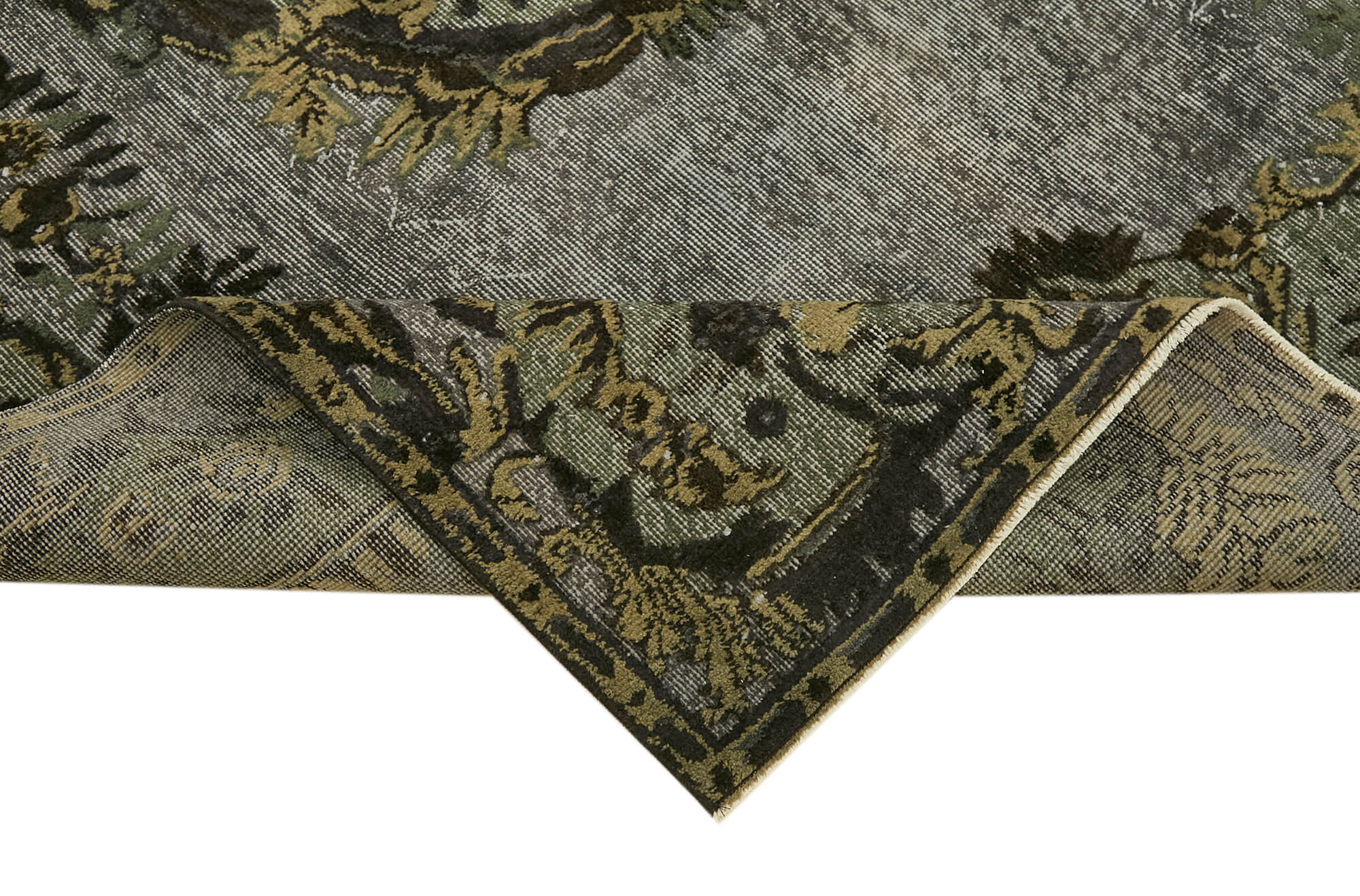 Handmade contemporary oriental grey carpet, 1970s 176 cm x 295 cm