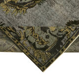 Handmade contemporary oriental grey carpet, 1970s 176 cm x 295 cm