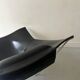 Design armchair Semana in black leather and steel by D. Weeks, limited edition 1980.