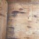 Painted wooden trunk L83 X H37 X P56