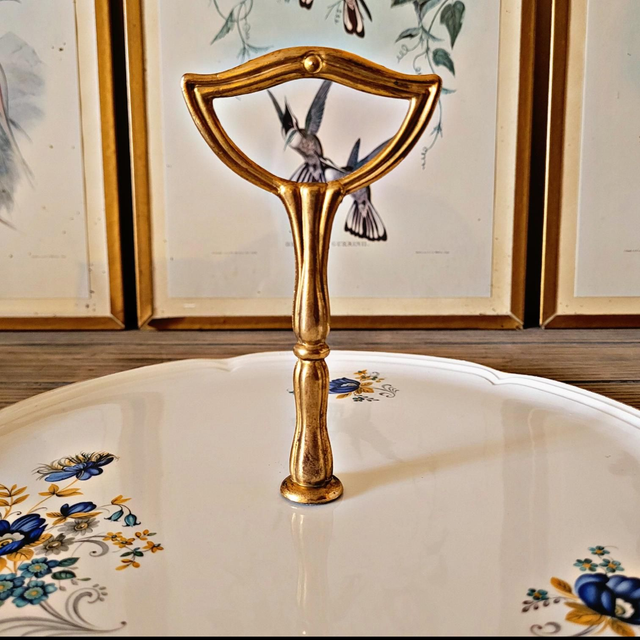 Cheese board Moulin des Loups Volubilis, blue flowers