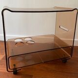 Smoked plexi service trolley