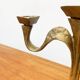 Vintage Brutalist Bronze Candle Holder