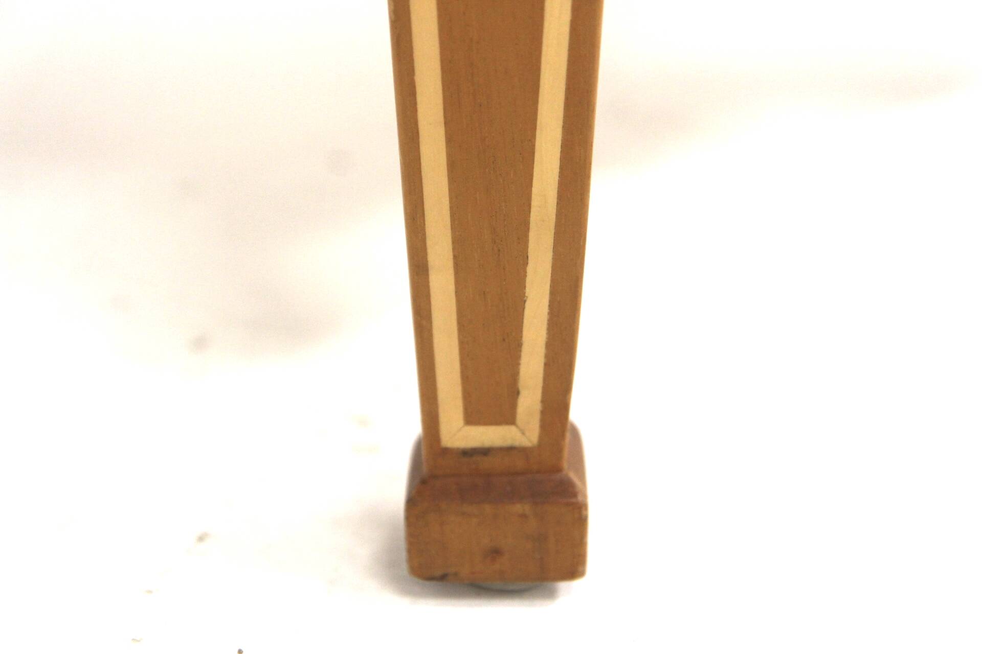 Scandinavian mahogany ottoman, Sweden, 1990