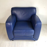 80's Steiner chair in blue leather