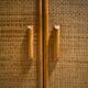 Vintage bamboo and rattan wardrobe, 1970s