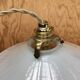 Paire de suspensions vintage en opaline blanche