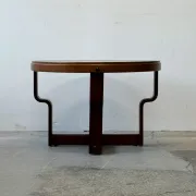 Embossed copper-top table, Norway, 1960s, vintage, mid-century.