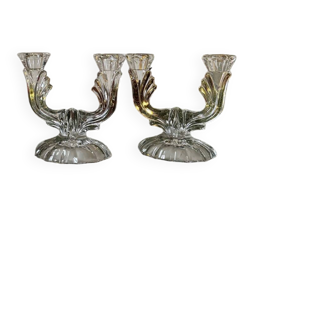 Vintage glass chandeliers