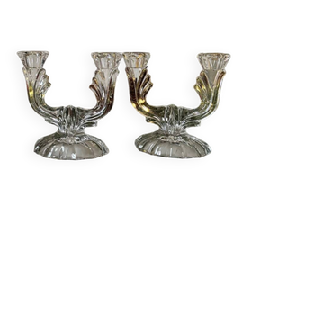 Vintage glass chandeliers