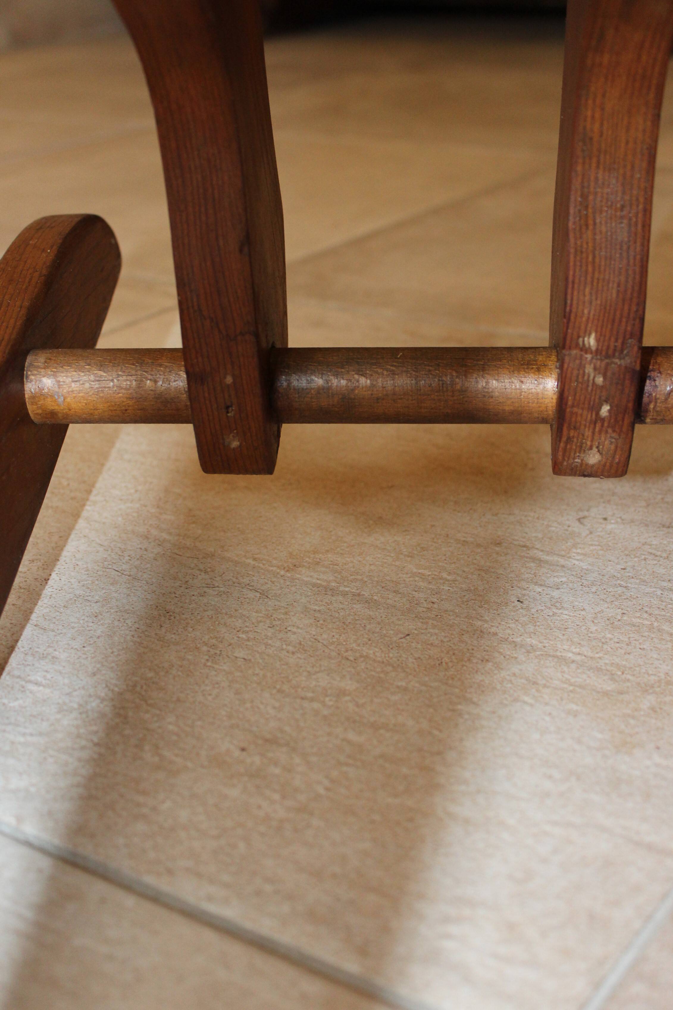 Vintage wooden rocking horse