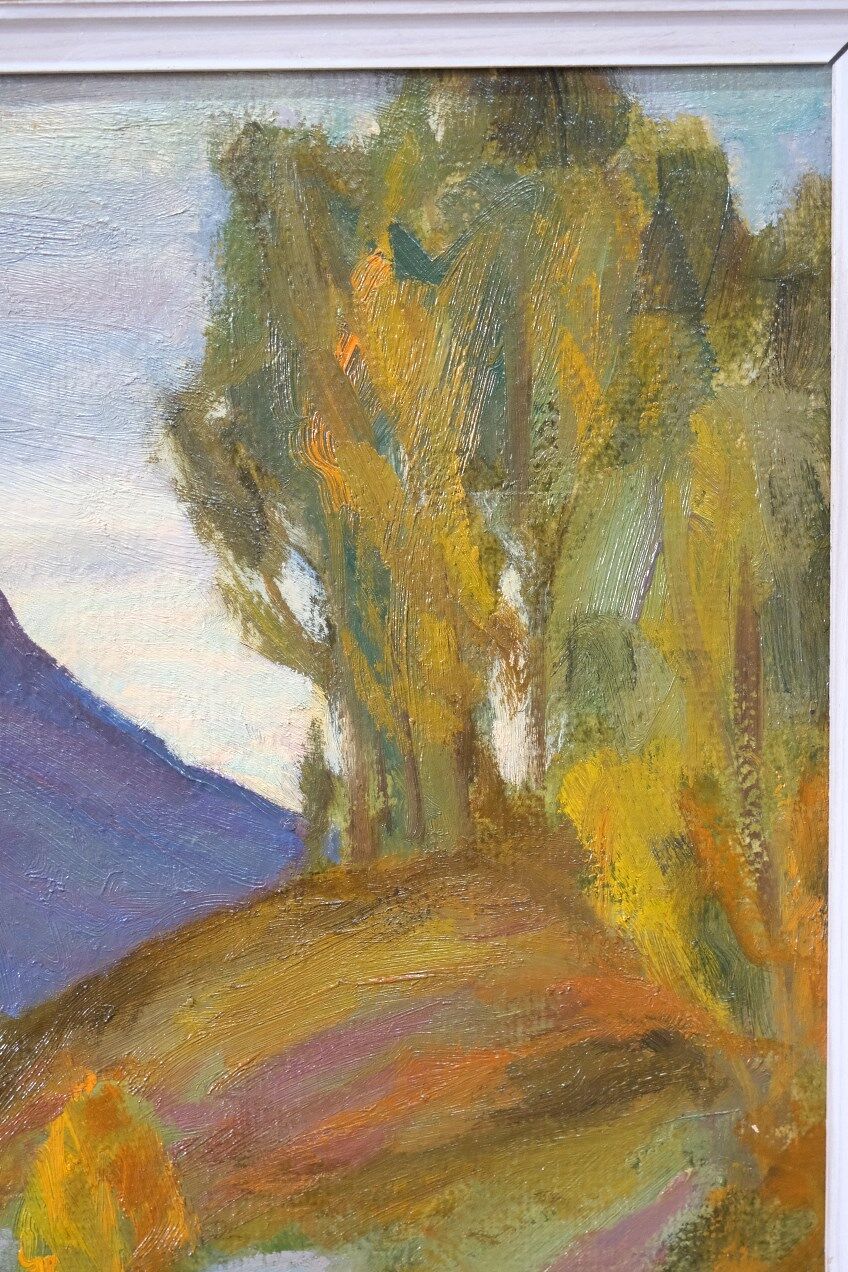 Steen Flemming ( 1897-1977 ), Swedish Impressionist Painting, 1948, Oil on Panel, Framed.