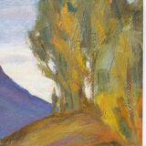 Steen Flemming ( 1897-1977 ), Swedish Impressionist Painting, 1948, Oil on Panel, Framed.