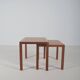 En ensemble de tables gigognes danoises par Kai Kristiansen pour Vildbjerg Møbelfabrik,