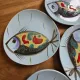 Assiettes plates Mid Century