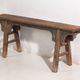 Antique Asian bench in navy blue tones (c.1870) #10