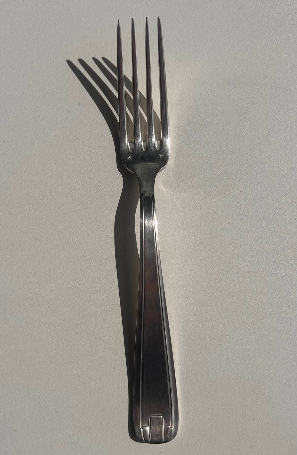 Silver-plated cutlery set by André Blanchet, early 20th century.