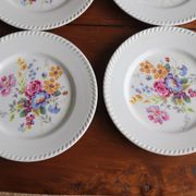 6 flowery plates KG Lunéville
